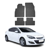 OMAC Alfombrillas De Coche para Opel Astra J 2009-2015 Negro Goma TPE 4Pza